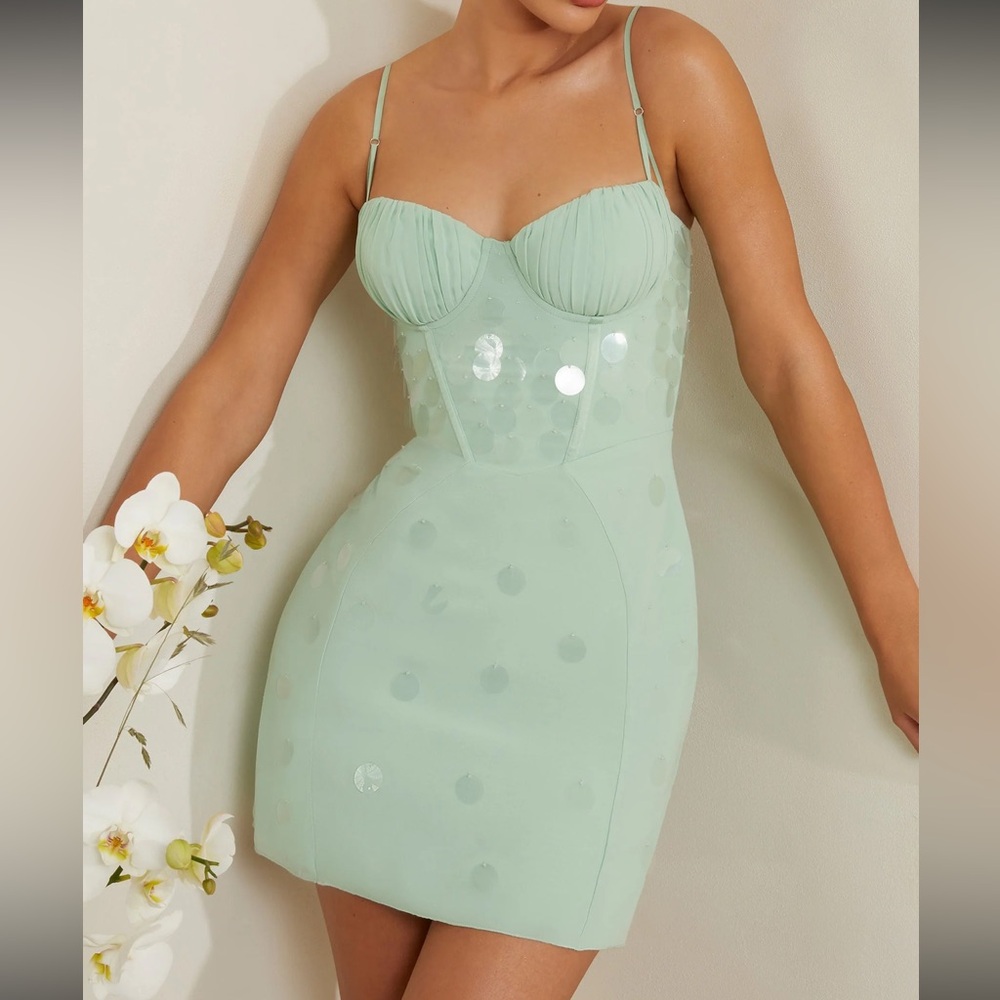 Mint Green Strapless Dress